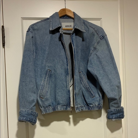 Agolde Light Blue Denim Jacket - Picture 2 of 2
